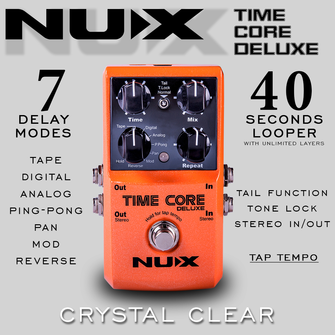 Nux Time Core Deluxe Delay Effect Pedal
